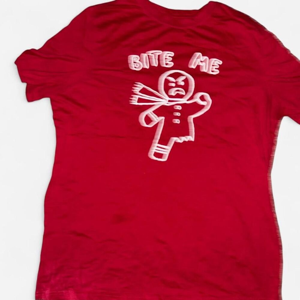 Gingerbread Christmas Men's Red T-shirt